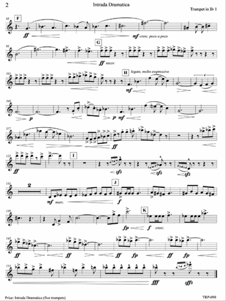 Intrada Dramatica Intrada Dramatica Small Ensemble scores gallery preview page 6