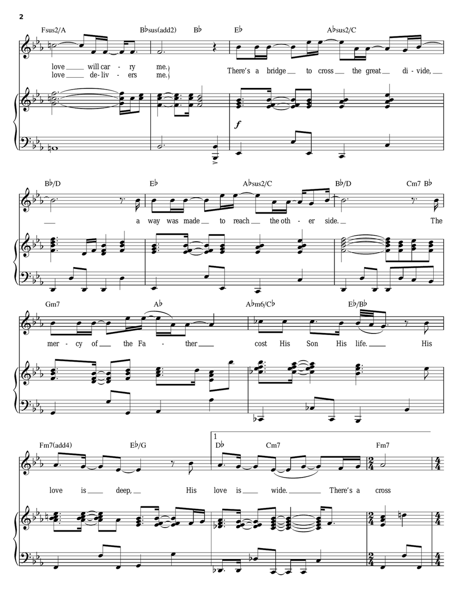 The Great Divide Piano, Vocal scores gallery preview page 2