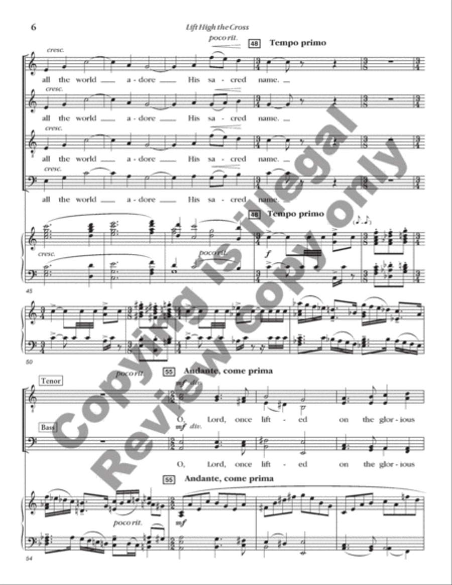 Personent Hodie 4-Part scores gallery preview page 7