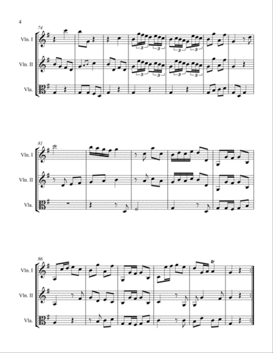 Allegro molto String Trio scores gallery preview page 4