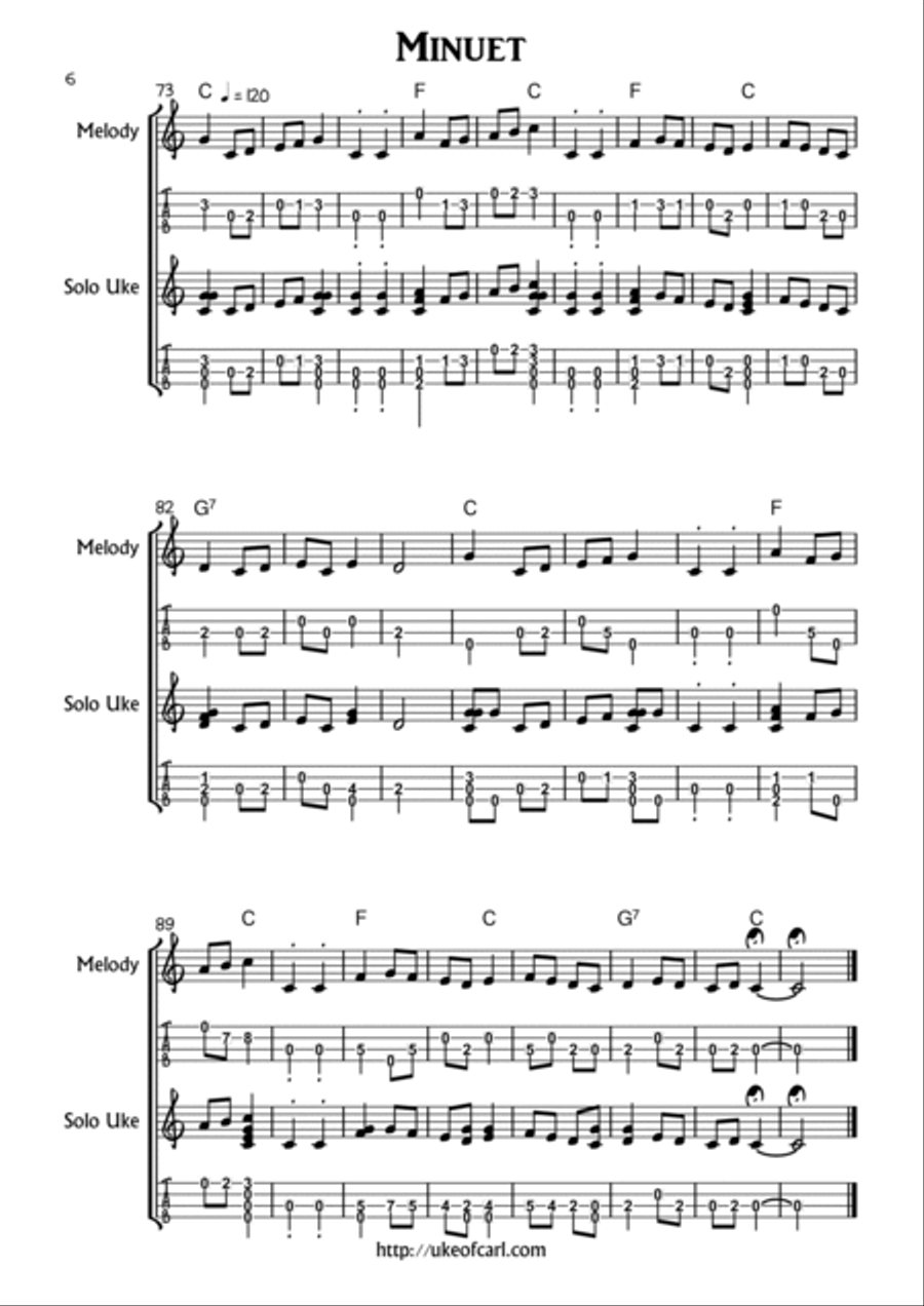 Popular Classics for Ukulele Ukulele scores gallery preview page 6