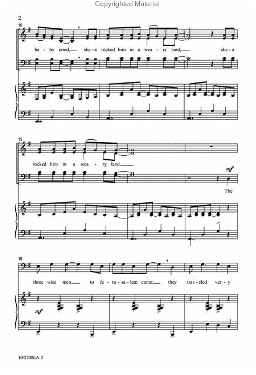 Sister Mary Had-a But One Child 4-Part scores gallery preview page 3