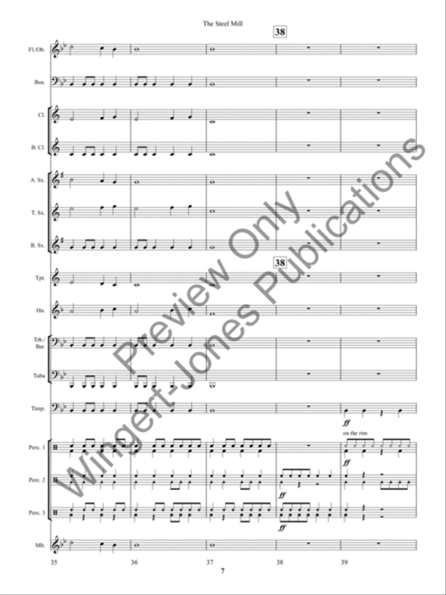 The Steel Mill The Steel Mill Concert Band scores gallery preview page 10