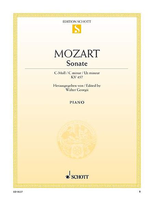 Book cover for Sonata in C Minor, KV 457