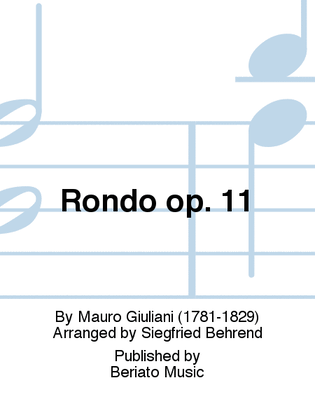 Book cover for Rondo op. 11