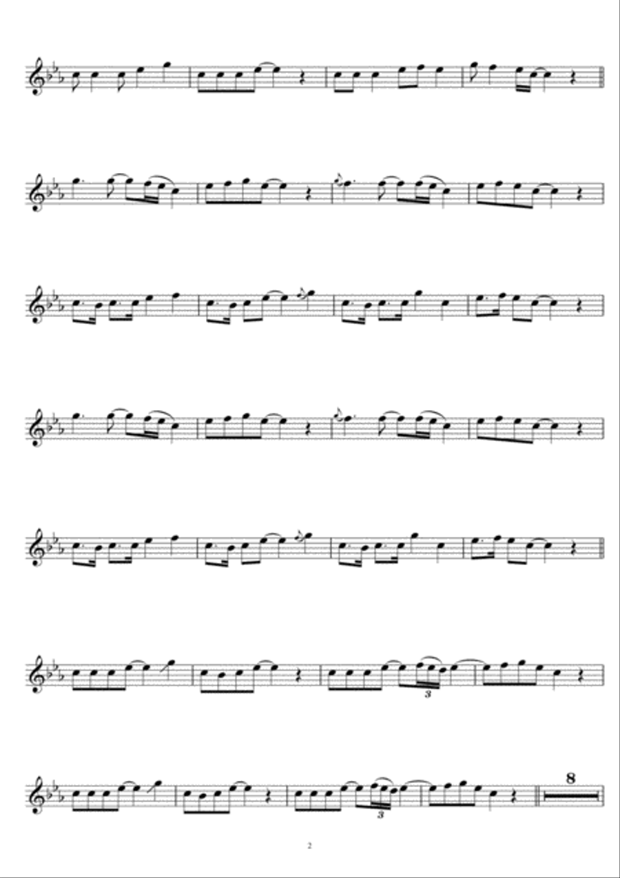 Natural Blues Flute Solo scores gallery preview page 2