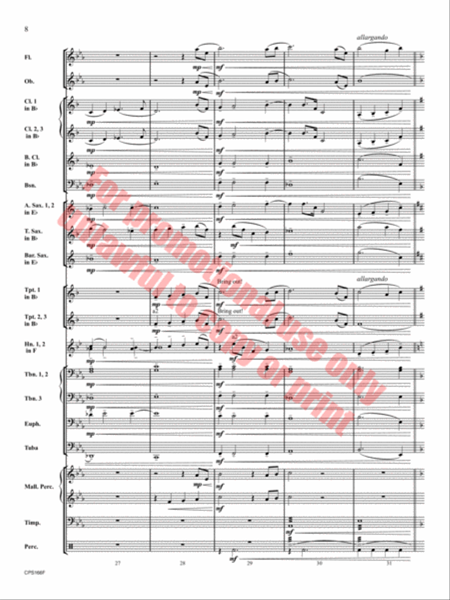 To Be Found Concert Band scores gallery preview page 9