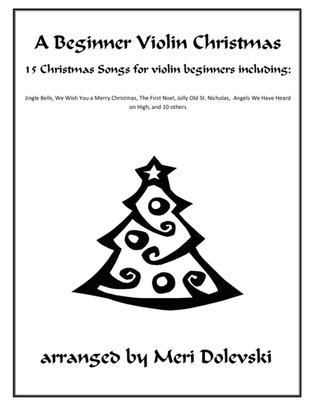 Book cover for A Beginner Violin Christmas