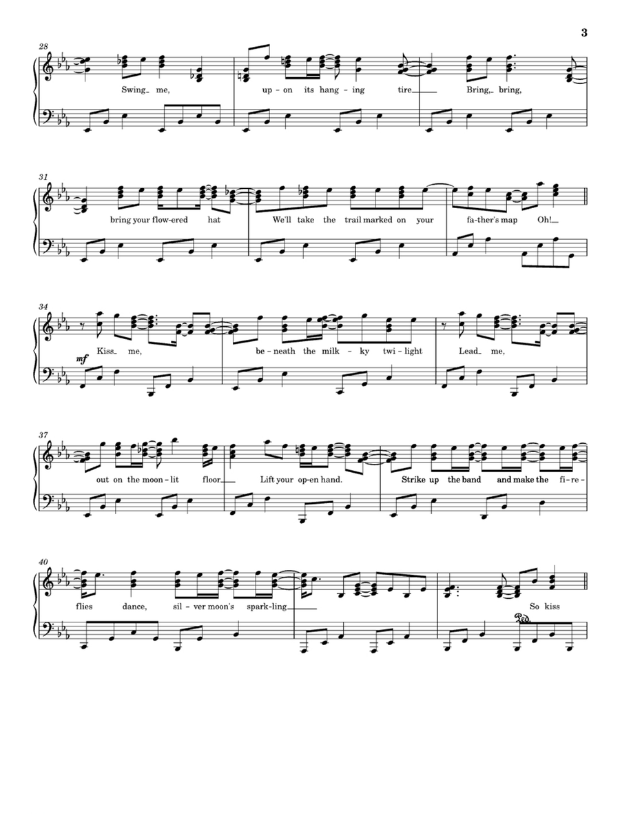 Kiss Me Easy Piano scores gallery preview page 3