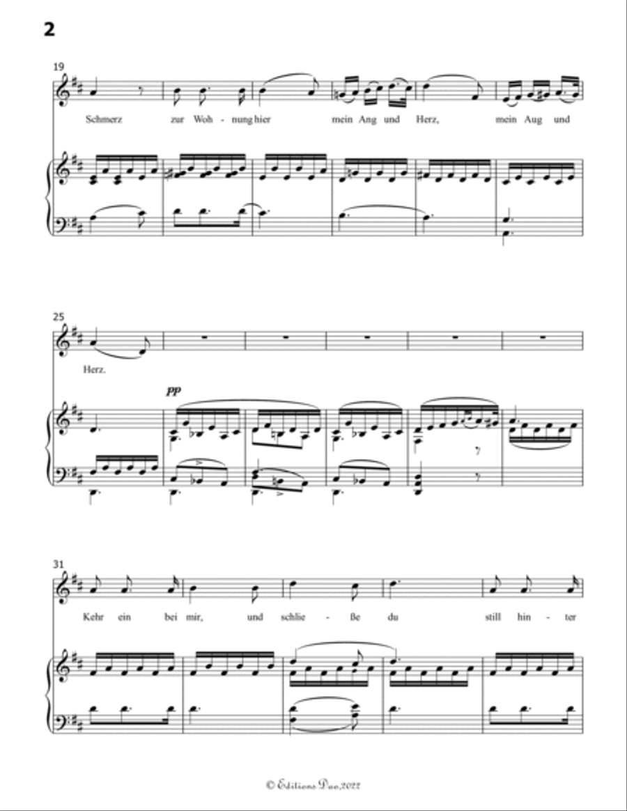 Du bist die Ruh, by Schubert, in D Major Voice scores gallery preview page 4