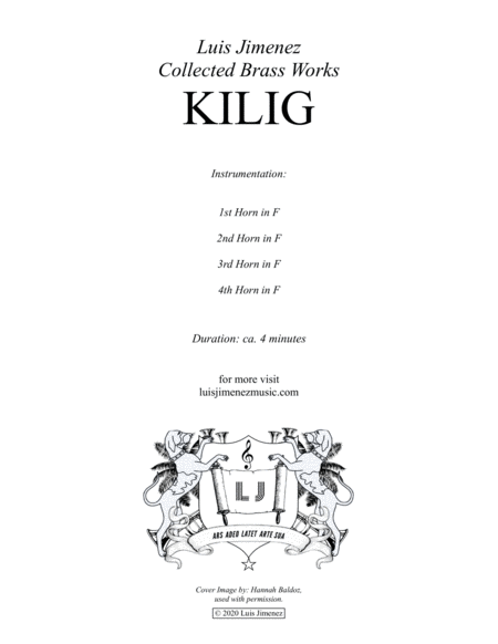 KILIG - Horn Quartet - Luis Jimenez image number null