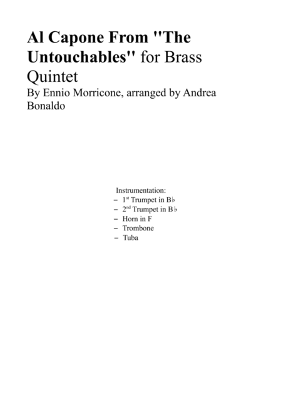 Al Capone Brass Ensemble scores gallery preview page 2