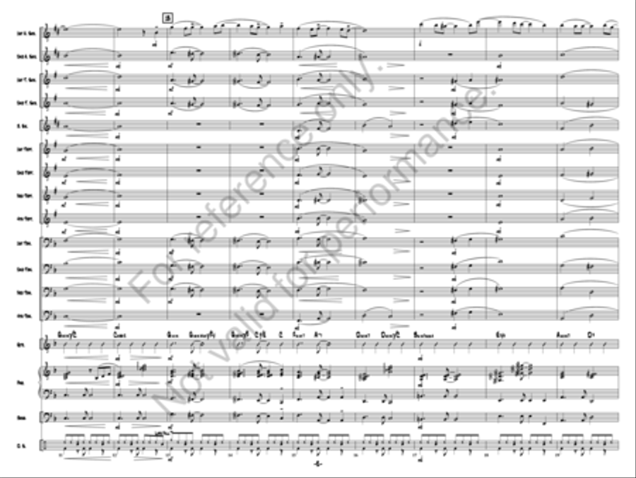 Autumn Afternoon Jazz Ensemble scores gallery preview page 3