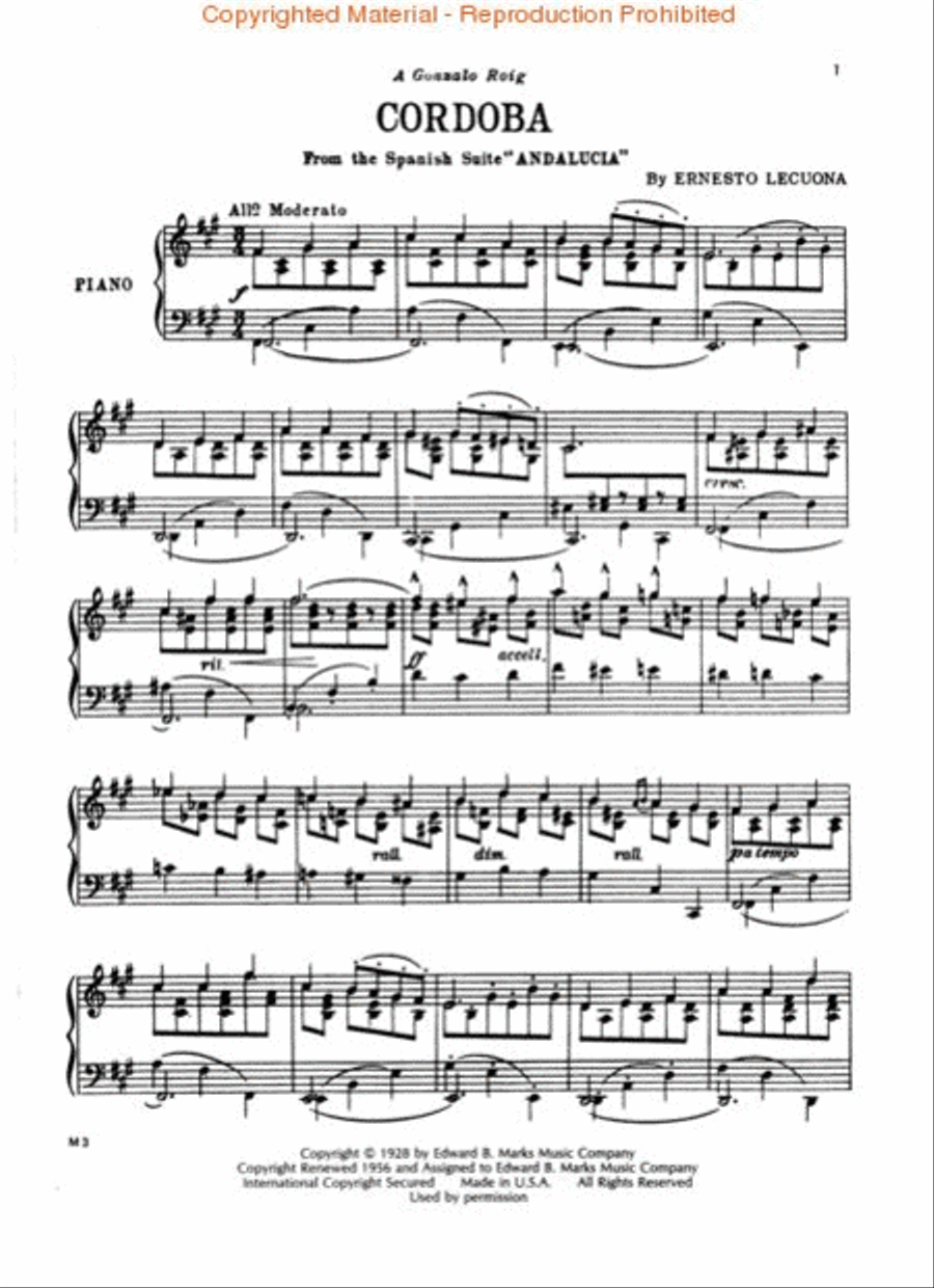 Andalucia Suite Piano Solo scores gallery preview page 2