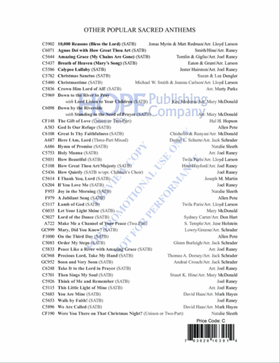 God's Peace 2-Part scores gallery preview page 9