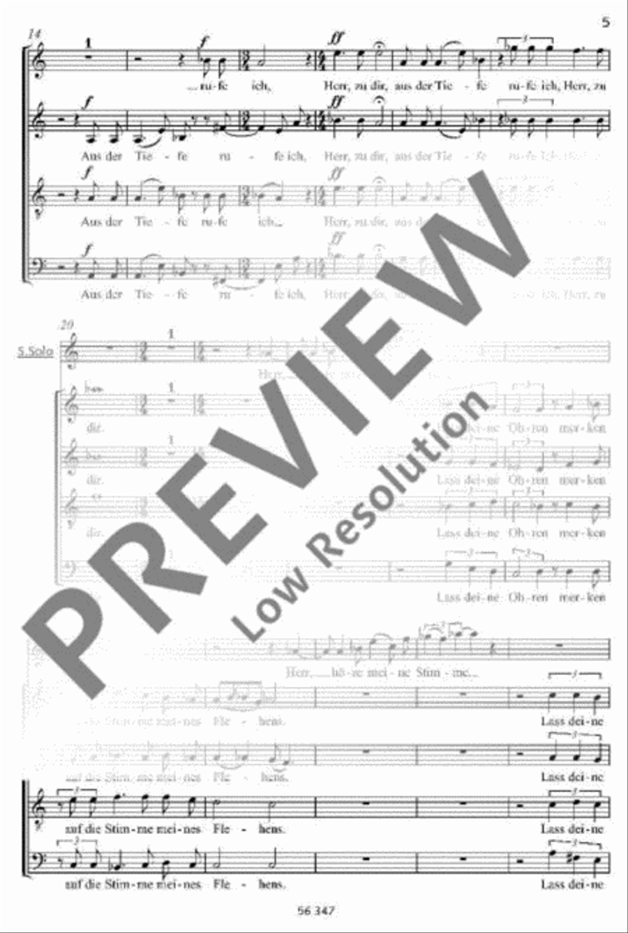 Aus der Tiefe 4-Part scores gallery preview page 5
