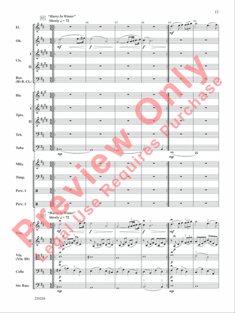 Harry Potter and the Goblet of Fire, Selections from Full Orchestra scores gallery preview page 12