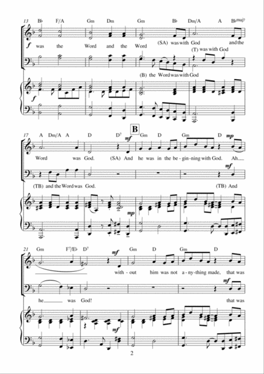 The Word became Flesh 4-Part scores gallery preview page 4