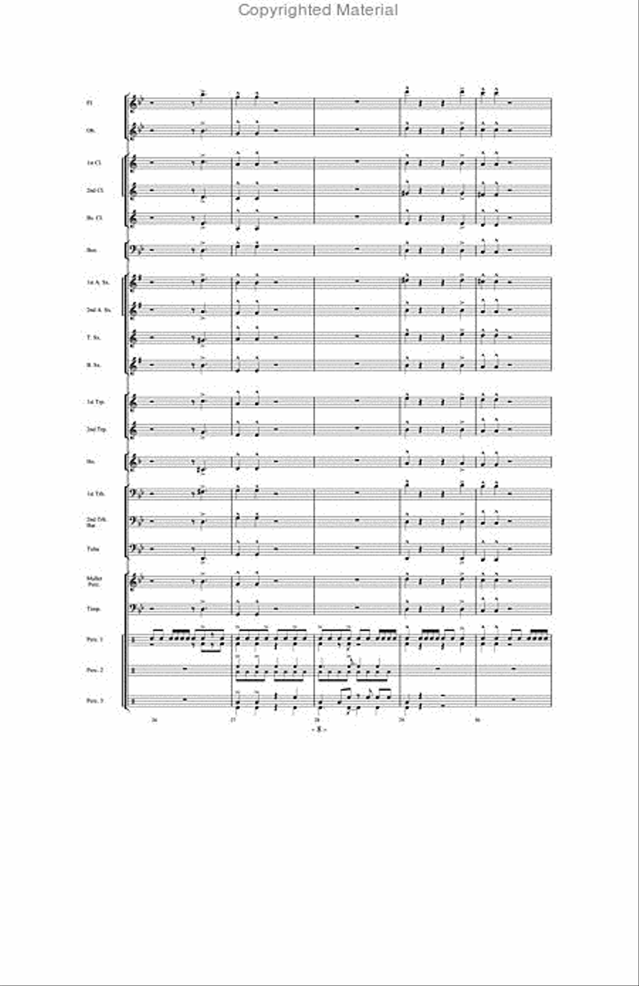 And Then There Were Drums Concert Band scores gallery preview page 7