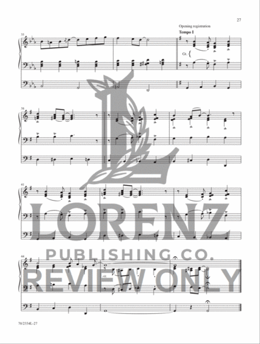 Jazzy Hymn Settings for Organ Organ Accompaniment scores gallery preview page 19