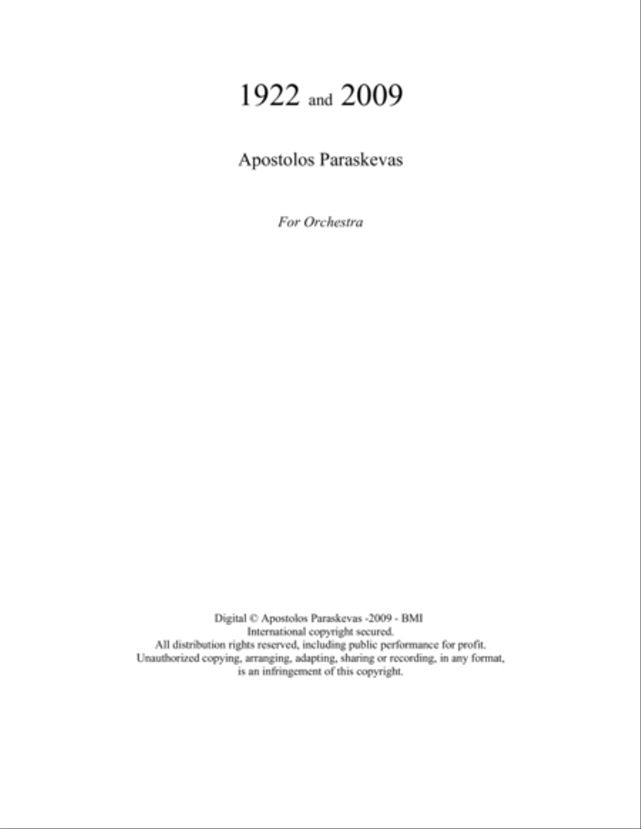 Elegy for Lukas Foss 1922-2009 Large Ensemble scores gallery preview page 2