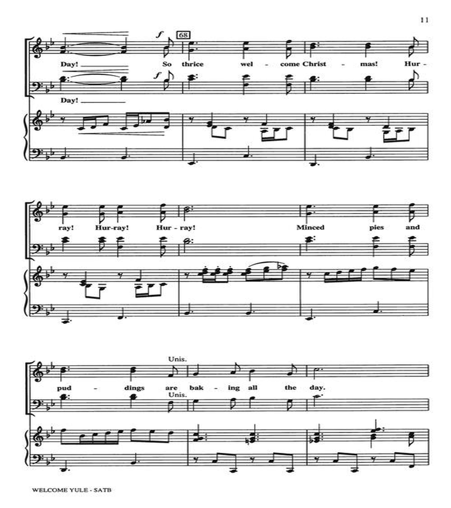 Welcome Yule Welcome Yule 4-Part scores gallery preview page 5