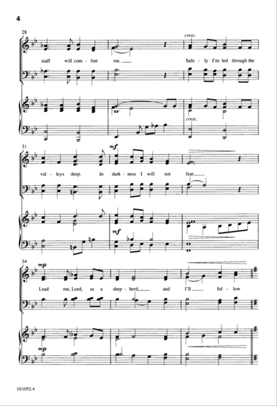 Shepherd of my Life Shepherd of my Life 4-Part scores gallery preview page 4