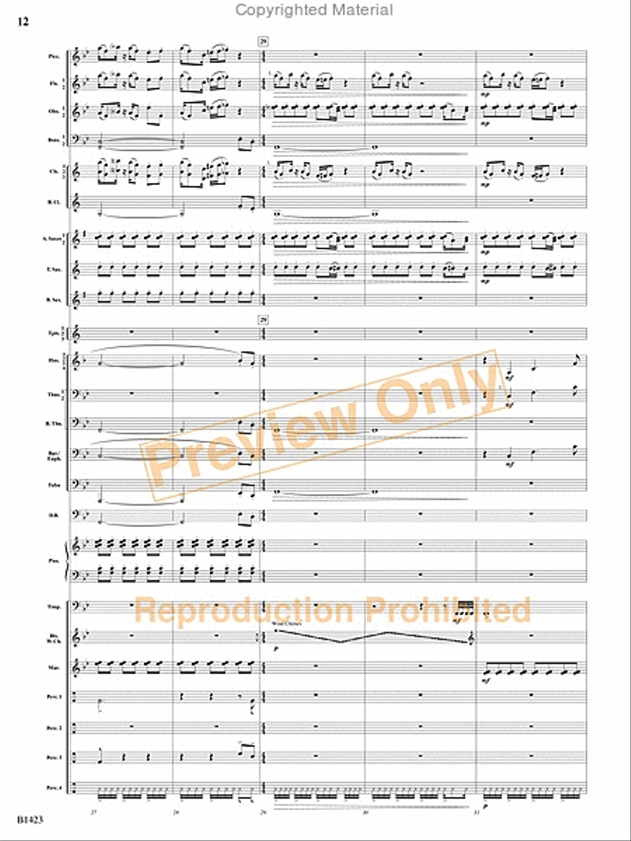Dakota Fanfare Concert Band scores gallery preview page 11