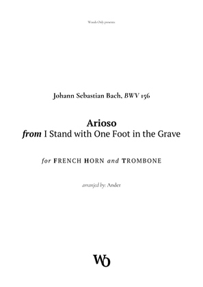 Book cover for Arioso by Bach for French Horn and Trombone