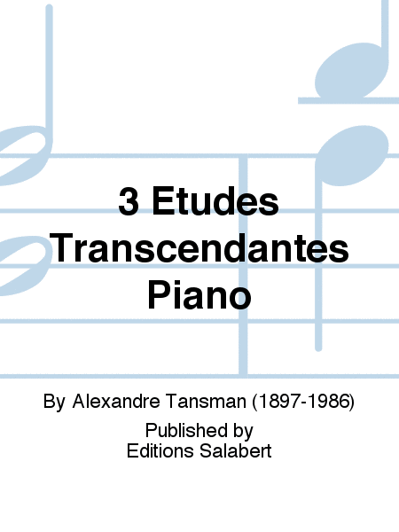 3 Etudes Transcendantes Piano