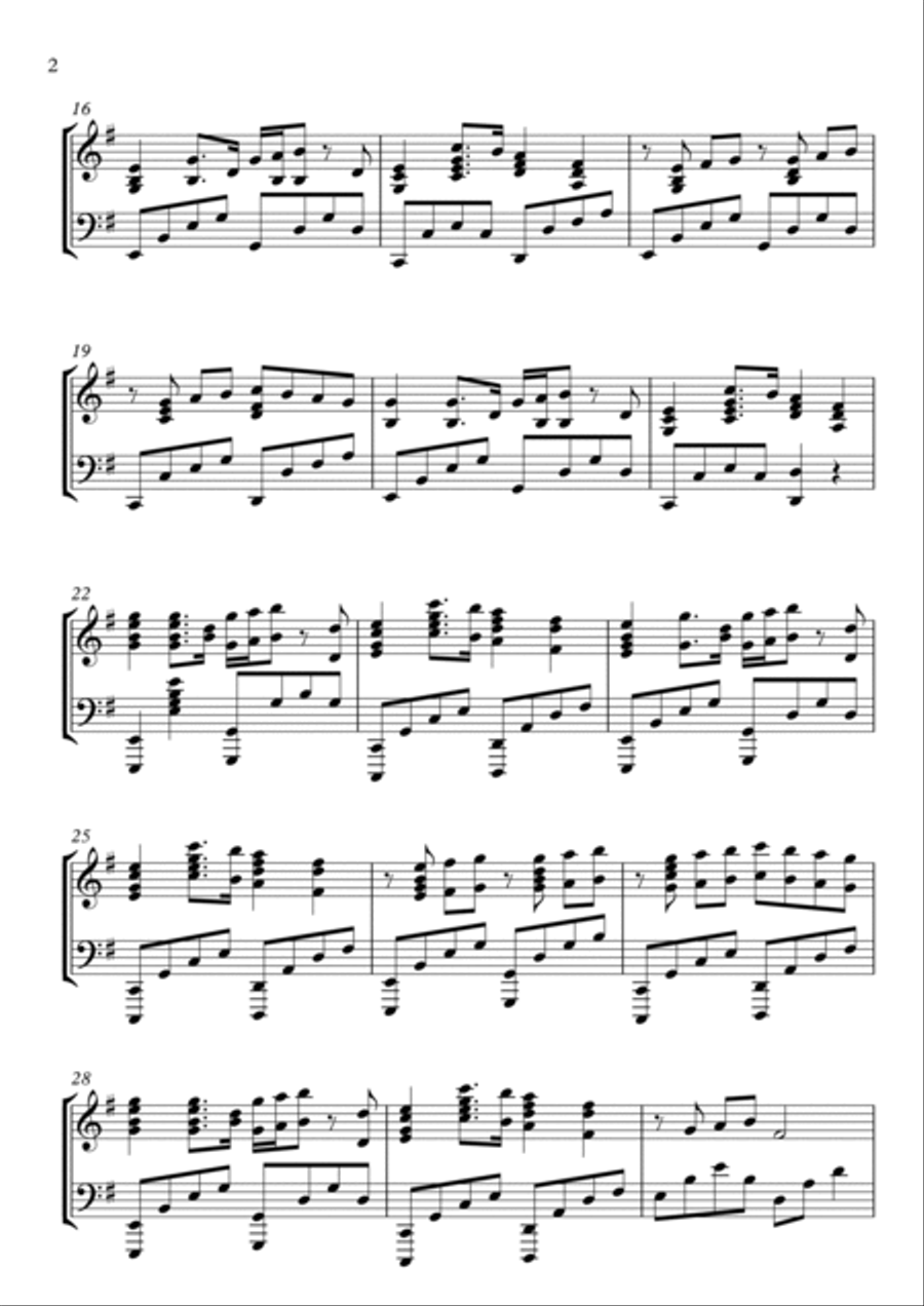 Darkside Piano Solo scores gallery preview page 2
