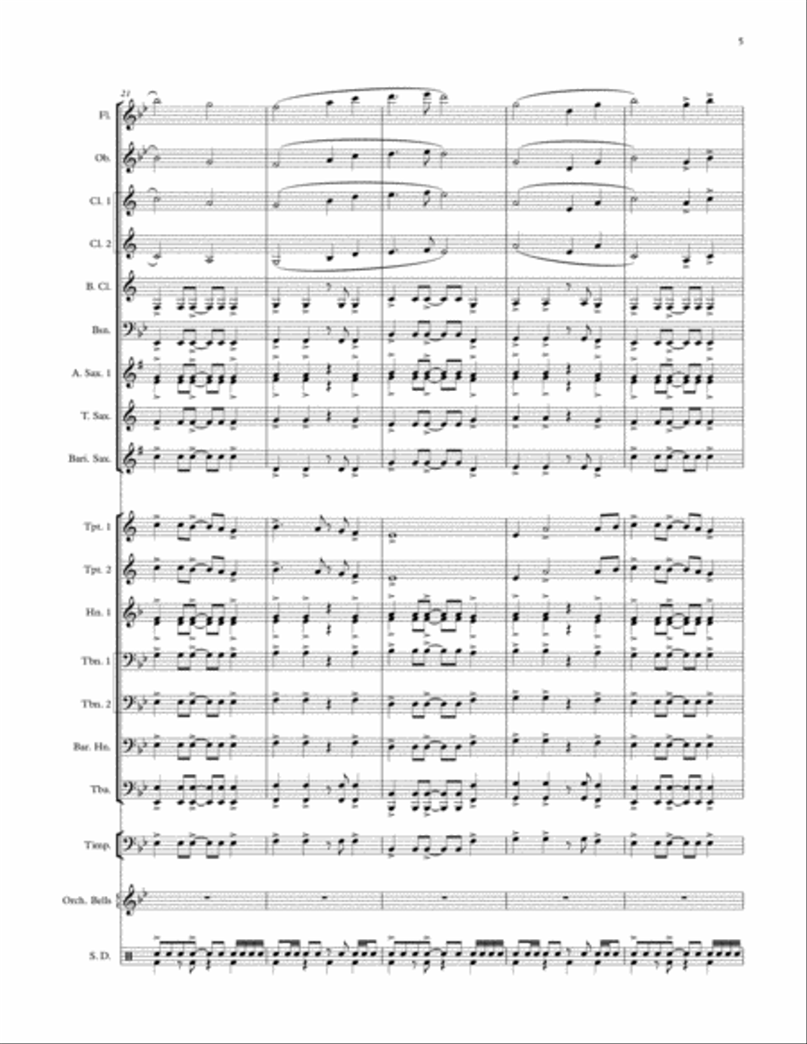 West Coast Horizon Concert Band scores gallery preview page 6