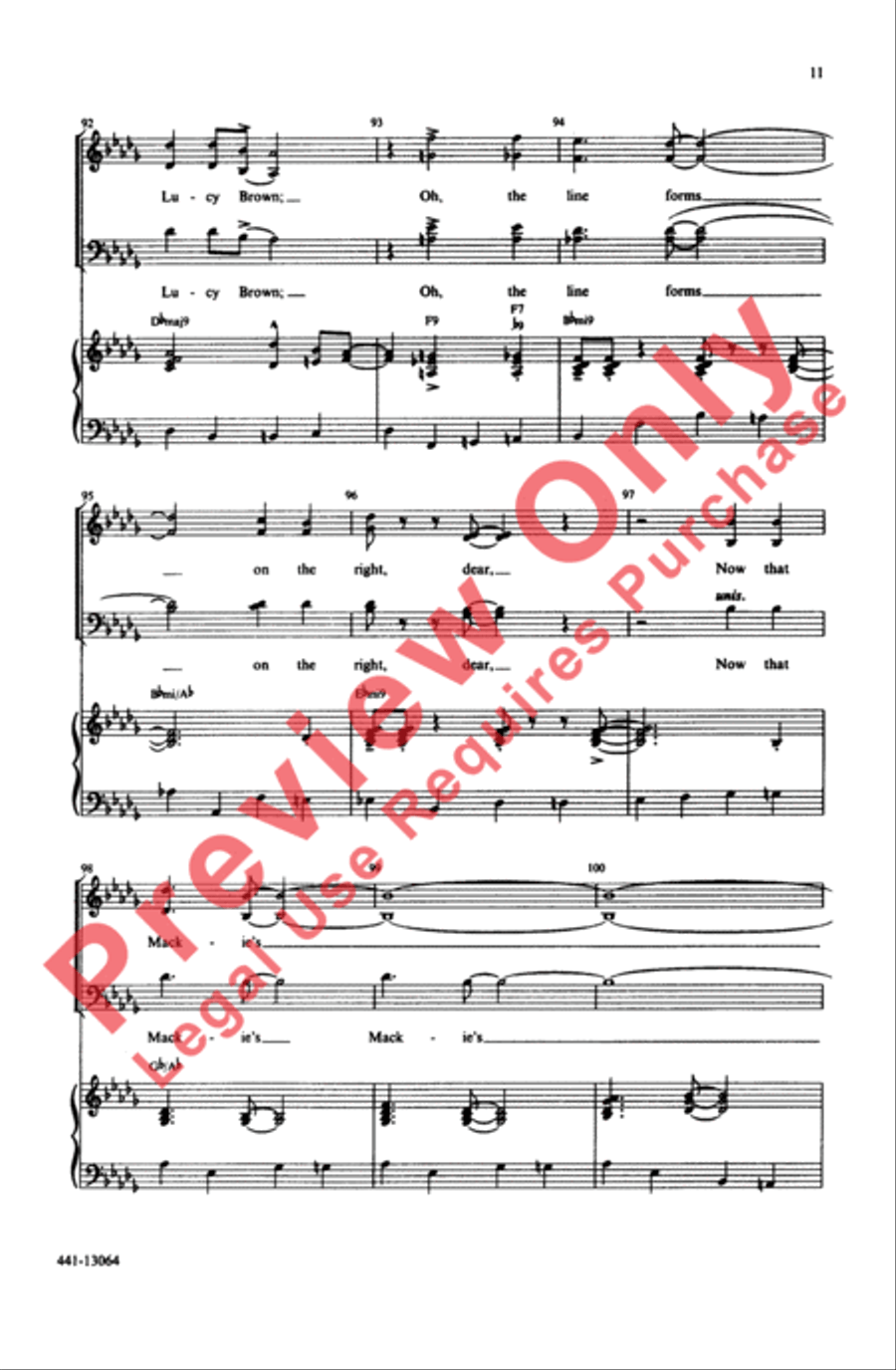 Mack the Knife 4-Part scores gallery preview page 11