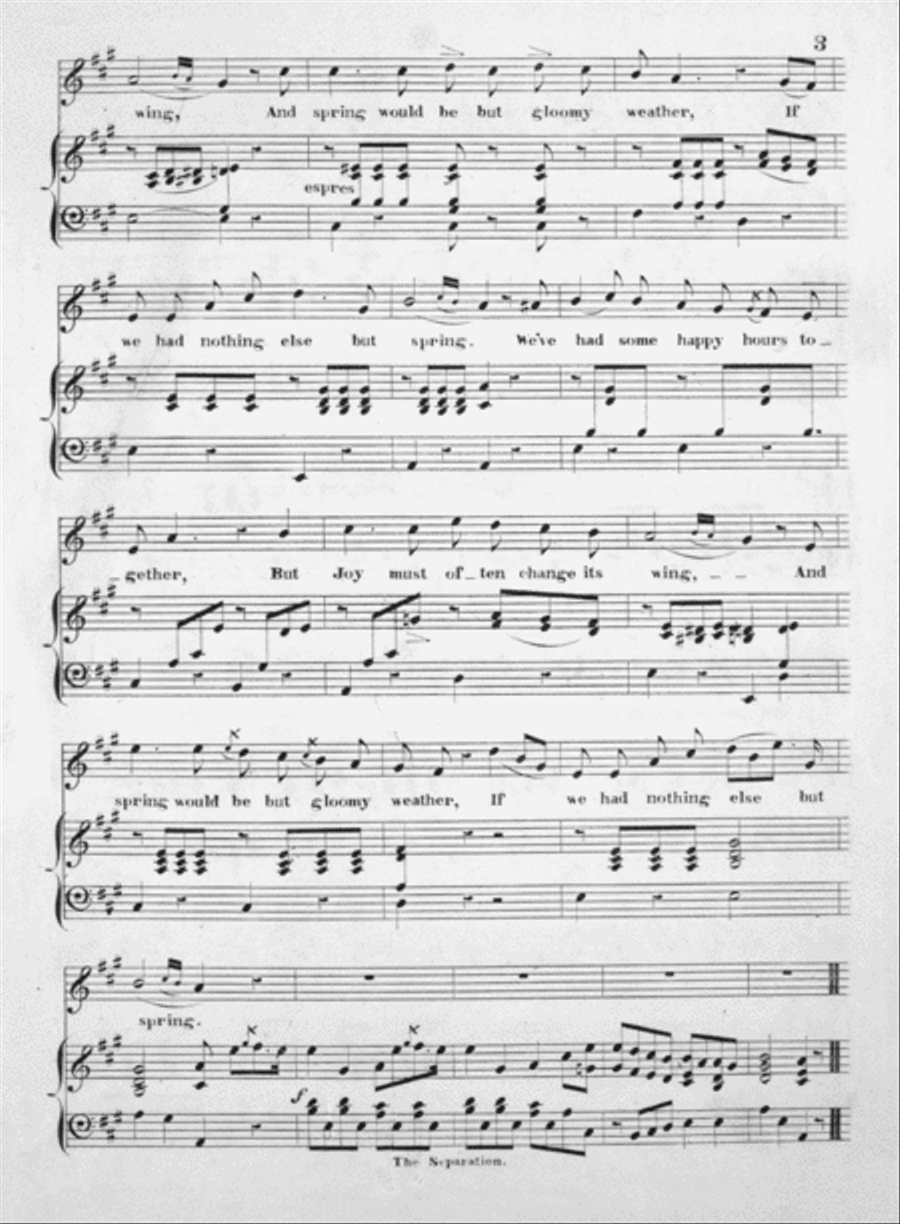 The Separation. Ballad Voice scores gallery preview page 3