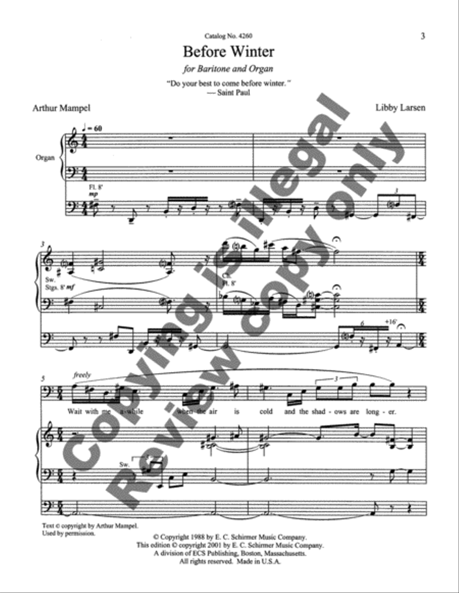 Before Winter Voice scores gallery preview page 6