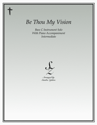 Book cover for Be Thou My Vision (bass C instrument solo)