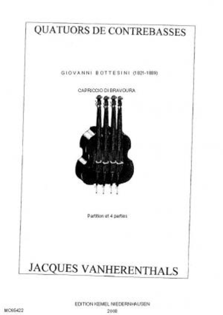 Capriccio di bravoura : quatuor de contrebasses