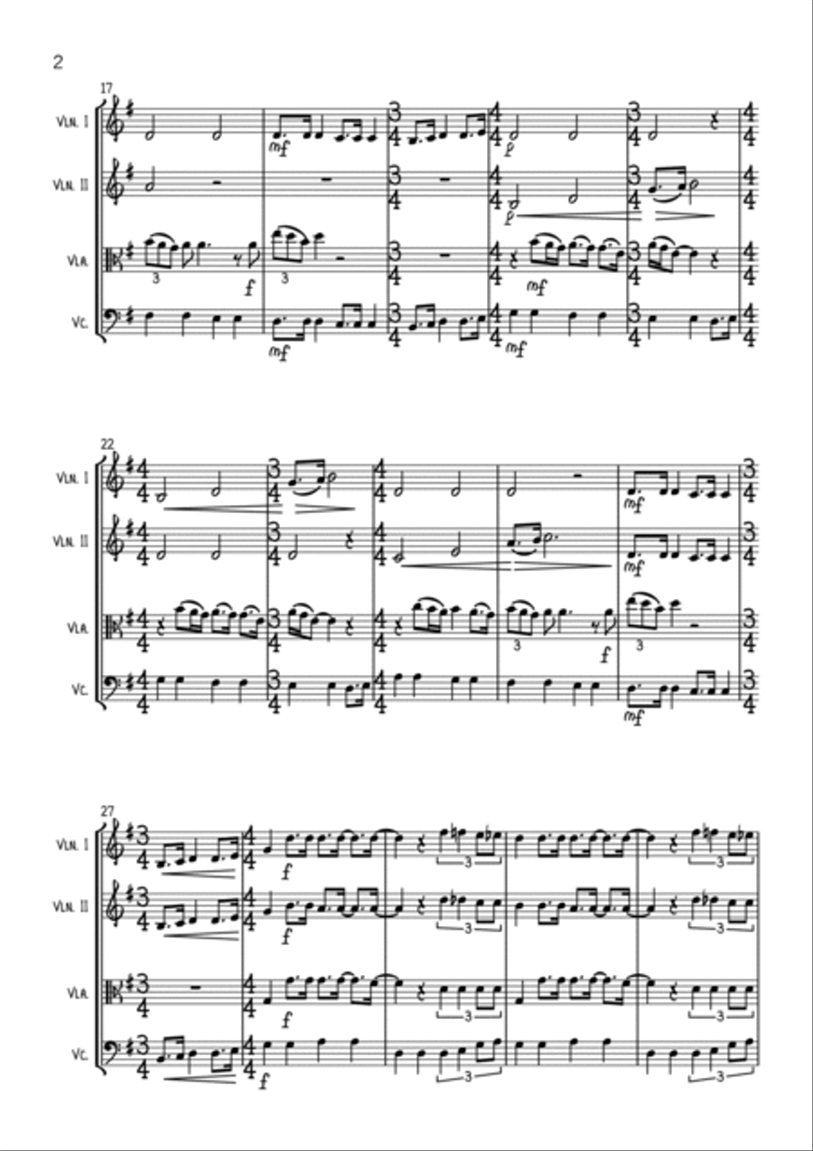 All You Need Is Love String Quartet scores gallery preview page 2