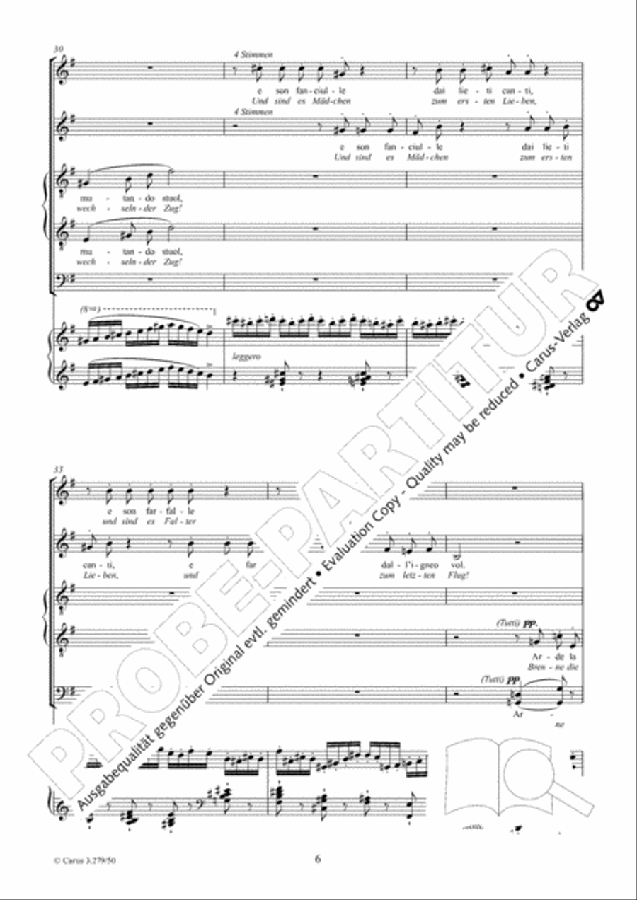 Fuoco di gioa! SATTB scores gallery preview page 7