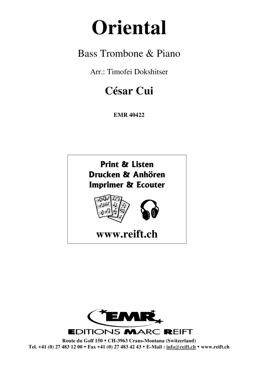 Oriental Trombone scores gallery preview page 1