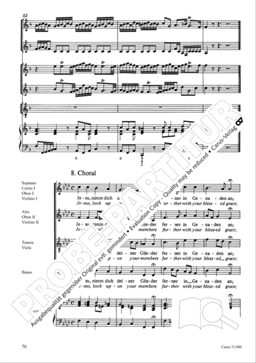 Christ was manifested for this purpose (Dazu ist erschienen der Sohn Gottes) ATB scores gallery preview page 71