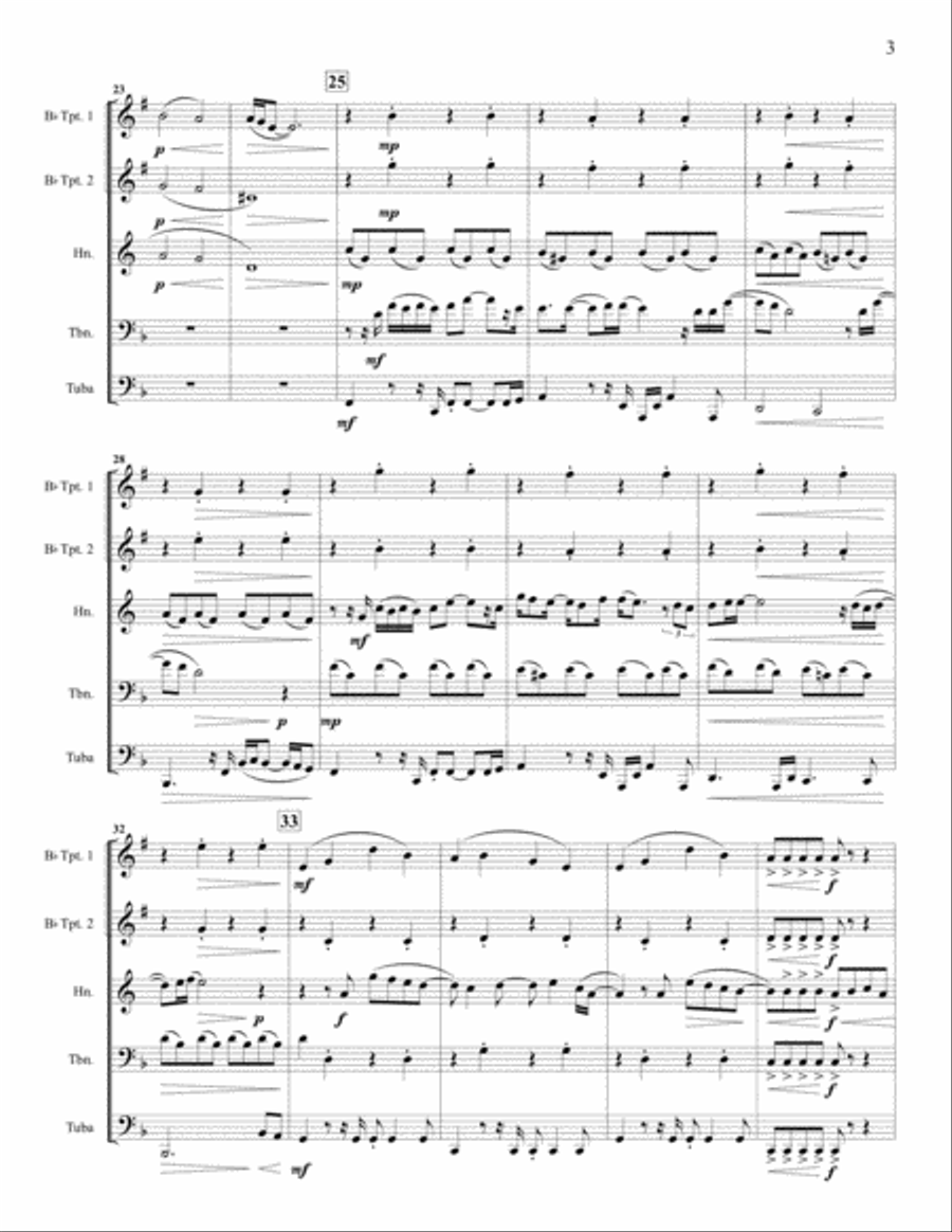 Talking To The Moon Brass Ensemble scores gallery preview page 3