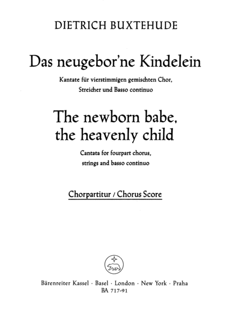 Das neugeborne Kindelein - The newborn babe, the heavently child