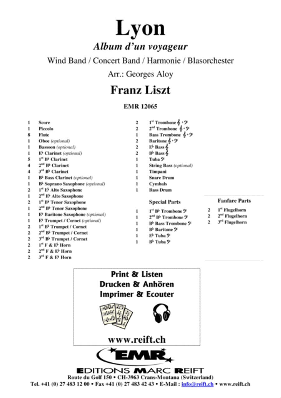 Lyon Concert Band scores gallery preview page 2