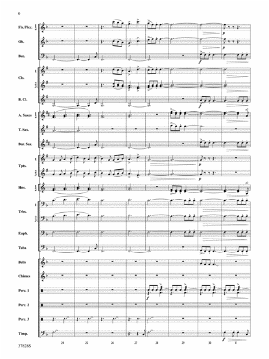 I Saw Three Ships: Score Concert Band scores gallery preview page 6