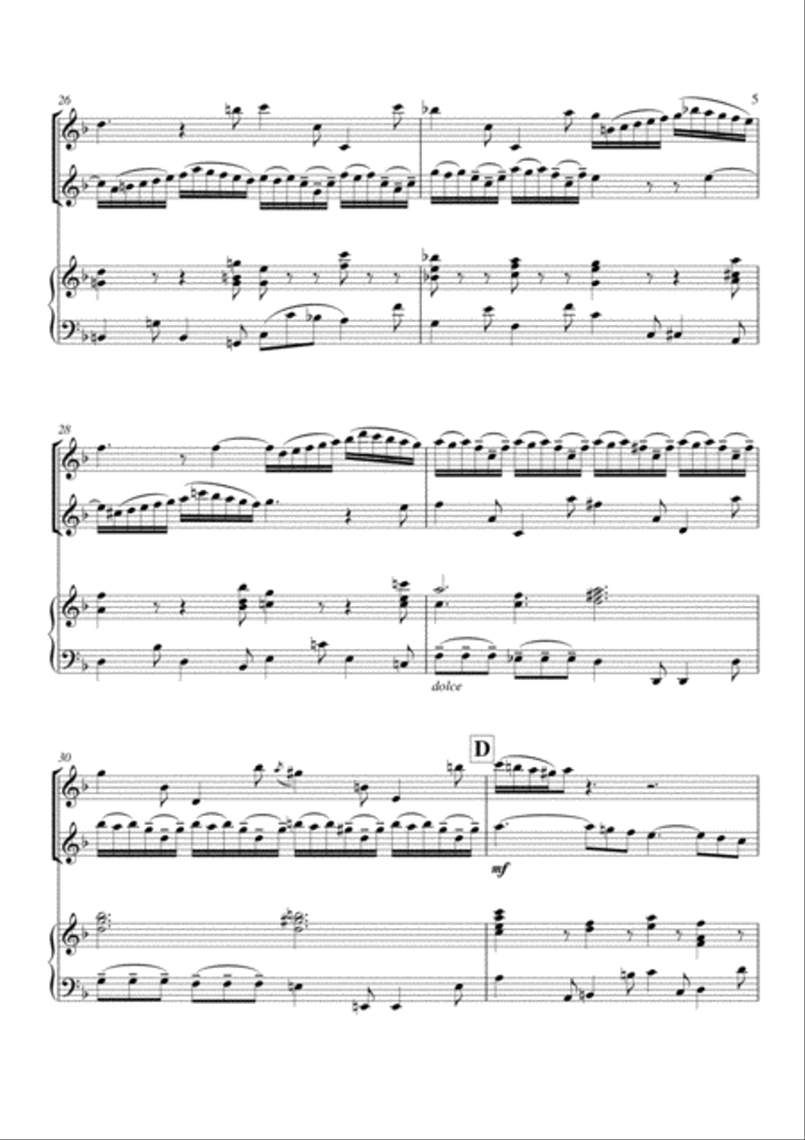 Largo from Double Concerto, Bwv 1043 String Duet scores gallery preview page 5