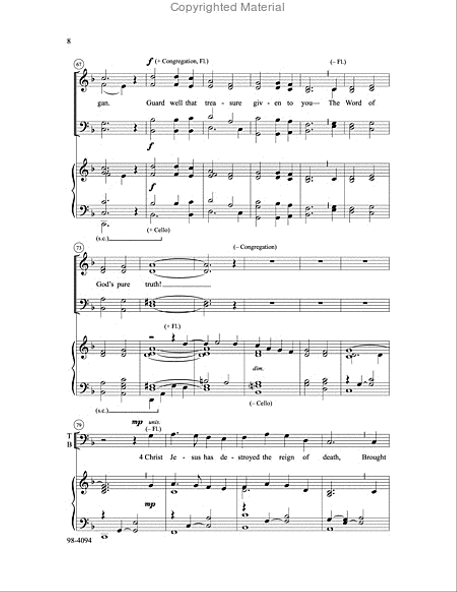 Continue in the Things That You Have Learned 4-Part scores gallery preview page 7
