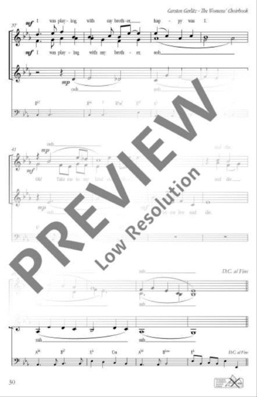 Swanee River SSA scores gallery preview page 6