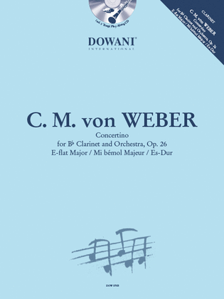 Book cover for Concertino For Clarinet And Orchestra Op.26
