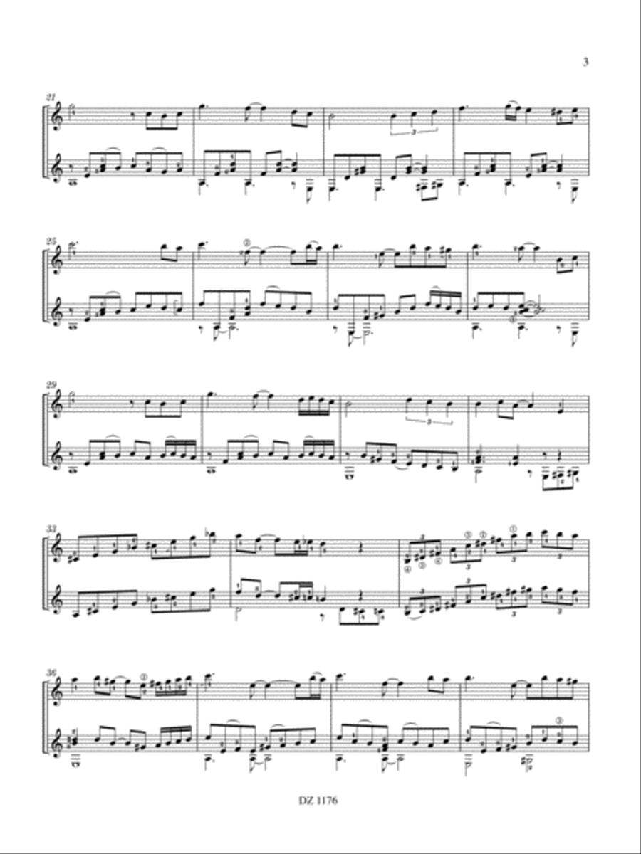 Milonga d'octobre, Rumba Marica Classical Guitar scores gallery preview page 3